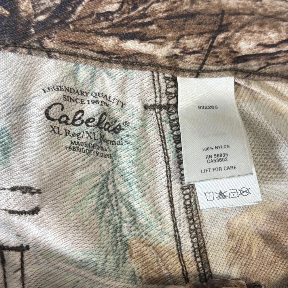 Cabelas Camo Cargo Pants Mens XL‎ Brown Realtree Camouflage Nylon Adjustable